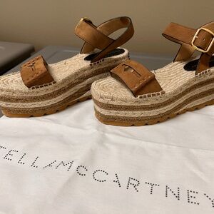 Stella McCartney Brown Platform Espadrilles